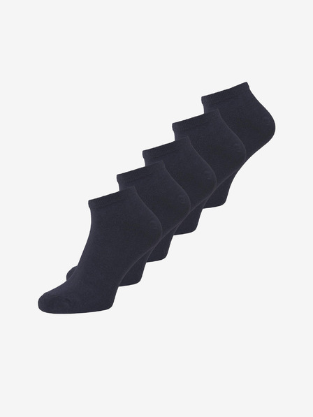 Jack & Jones Komplet petih parov temno modrih moških nogavic Jack & Jones Dongo