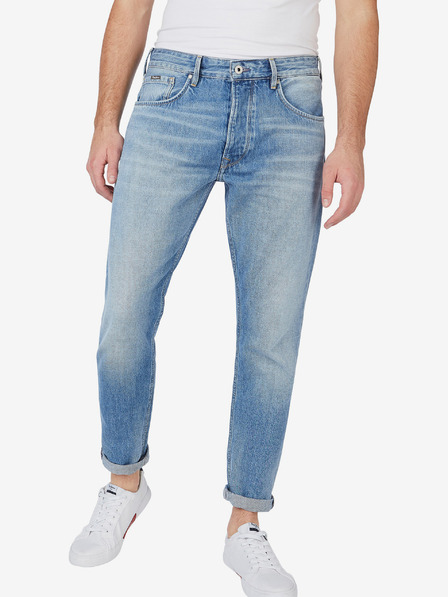 Pepe Jeans Svetlomodre moške kavbojke Pepe Jeans Callen ravnega kroja