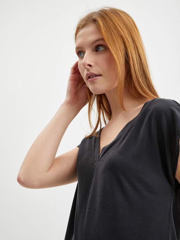 ONLY Črna ženska osnovna majica ONLY Free