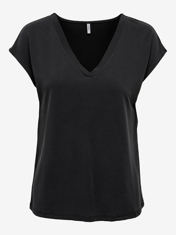 ONLY Črna ženska osnovna majica ONLY Free