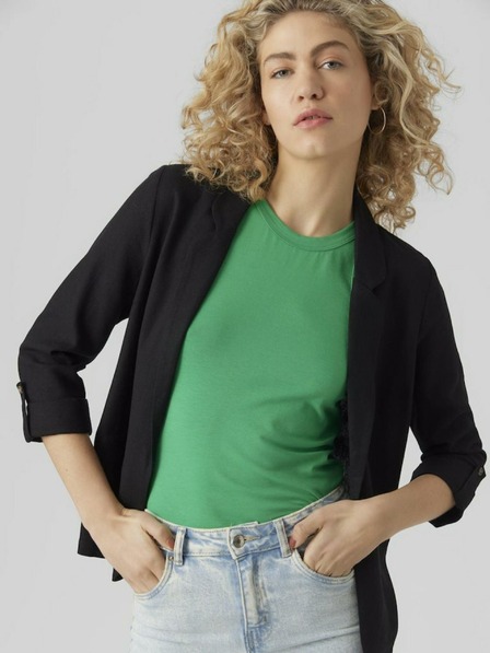 Vero Moda Črna ženska jakna s platnom VERO MODA Jesmilo