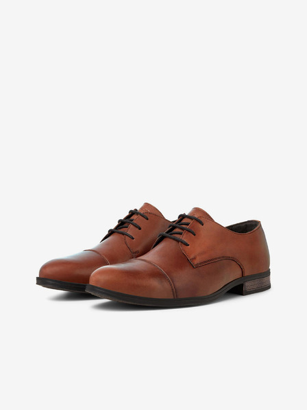 Jack & Jones Rjavi moški usnjeni pol škornji Jack & Jones Raymond