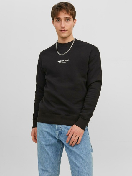 Jack & Jones Črna moška majica Jack & Jones Vester