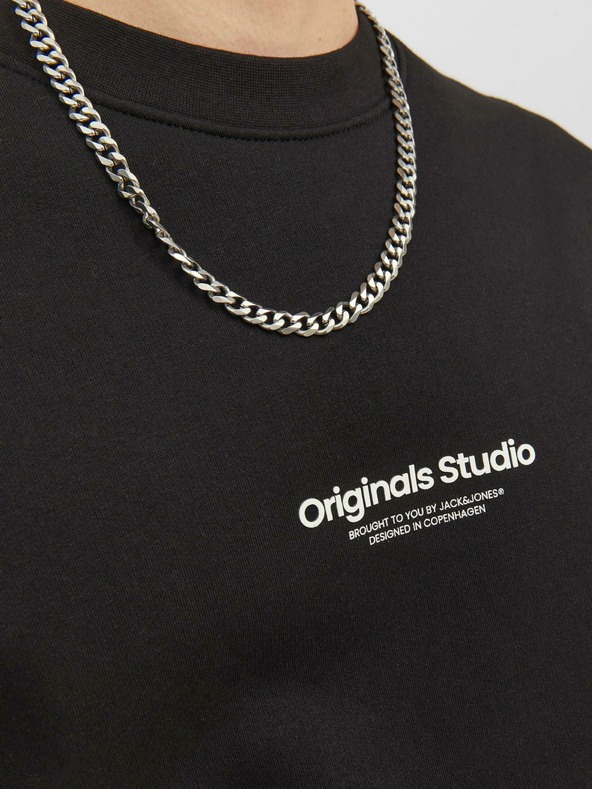 Jack & Jones Črna moška majica Jack & Jones Vester