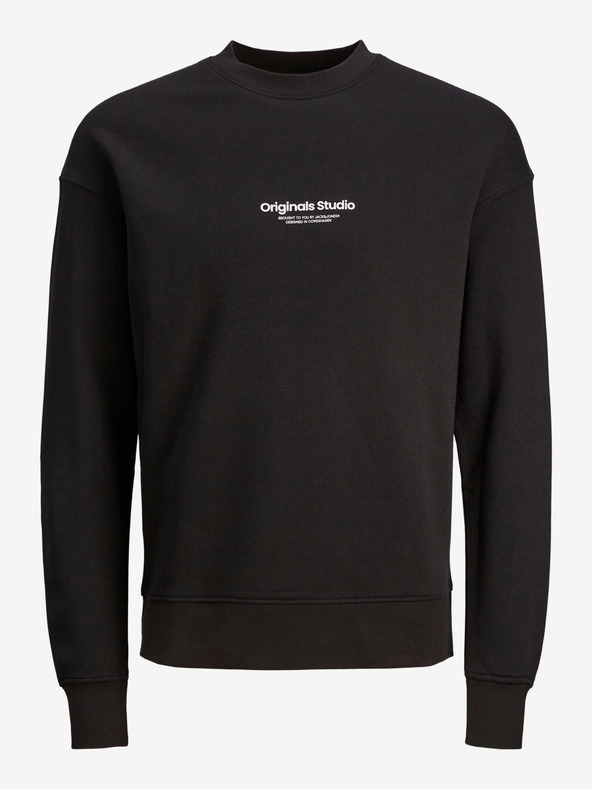 Jack & Jones Črna moška majica Jack & Jones Vester