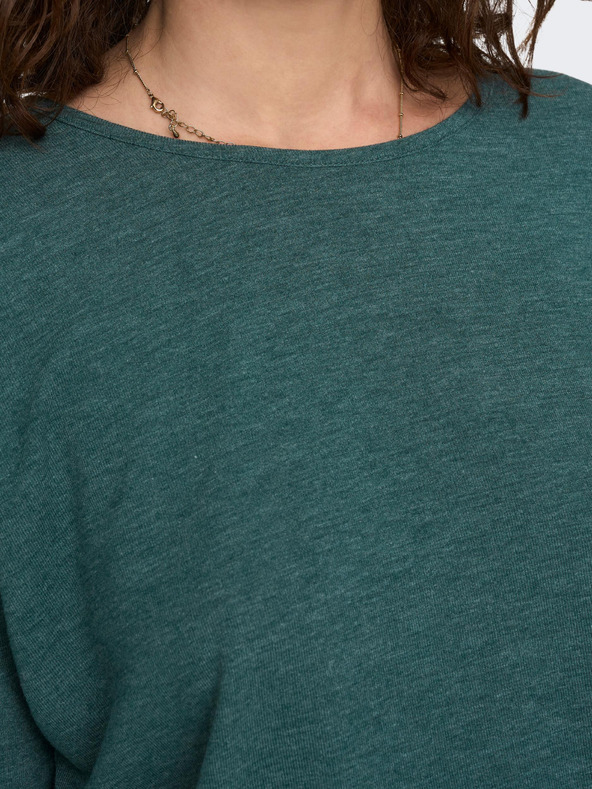 ONLY Zelena ženska črtasta srajca ONLY Glamour