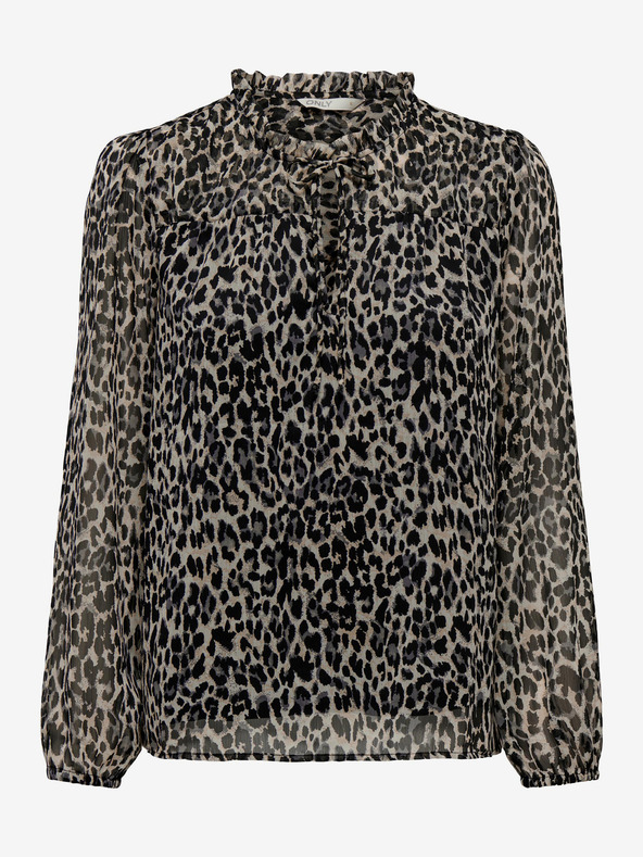 ONLY Bežno-črna ženska vzorčasta bluza ONLY Ditsy