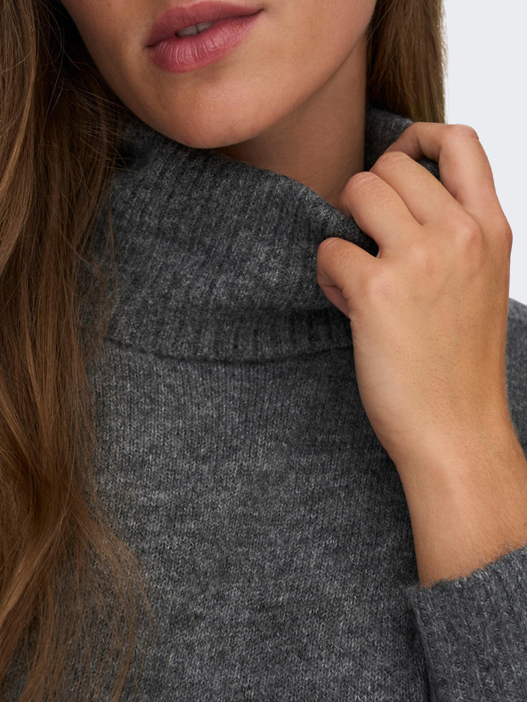 Jacqueline de Yong Siva ženska črtasta jopica JDY Elanor