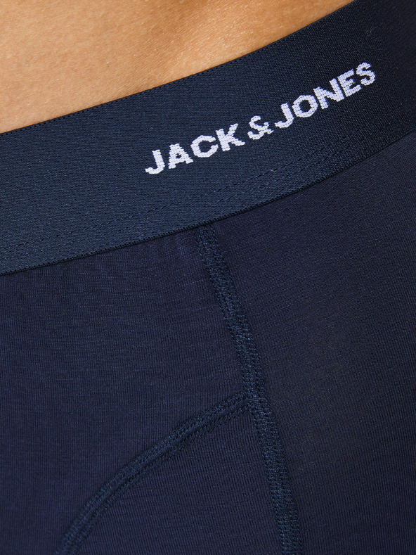 Jack & Jones Komplet treh moških boksarskih hlač v temno modri, bordo in črni barvi Jack & Jones Basic