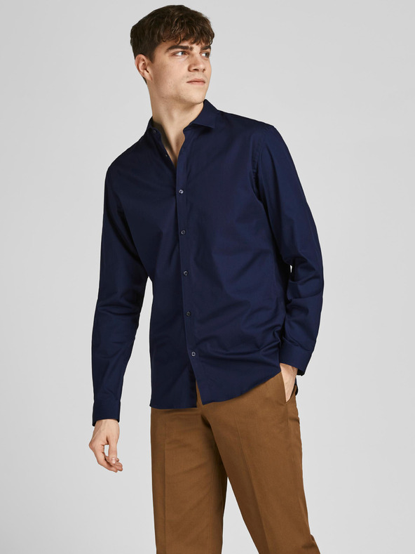 Jack & Jones Jack & Jones Lacardiff moška temno modra majica