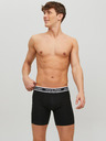 Jack & Jones Komplet treh črnih moških boksaric Jack & Jones Solid