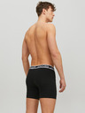 Jack & Jones Komplet treh črnih moških boksaric Jack & Jones Solid