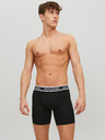 Jack & Jones Komplet treh črnih moških boksaric Jack & Jones Solid