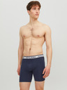 Jack & Jones Komplet treh moških boksaric v svetlo sivi, beli in temno modri barvi Jack & Jones Solid