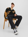 Jack & Jones Črne moške kavbojke s širokimi nogami Jack & Jones Alex