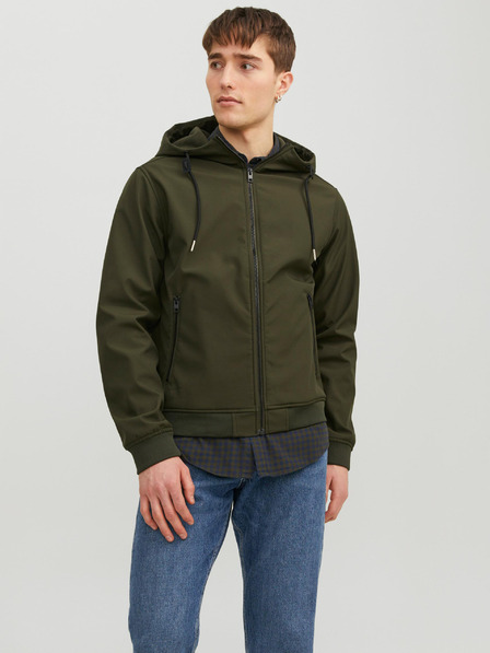 Jack & Jones Kaki moška jakna Jack & Jones Basic Lightweight Softshell Jacket