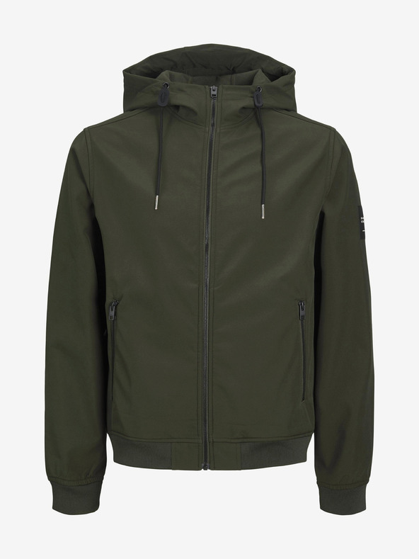 Jack & Jones Kaki moška jakna Jack & Jones Basic Lightweight Softshell Jacket