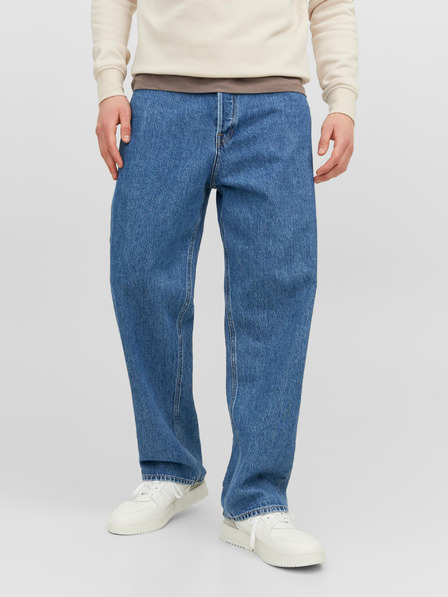 Jack & Jones Modre moške kavbojke Jack & Jones Alex s širokimi nogami