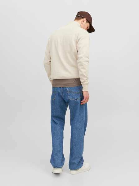 Jack & Jones Modre moške kavbojke Jack & Jones Alex s širokimi nogami