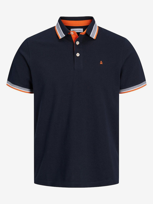 Jack & Jones Temno modra moška polo majica Jack & Jones Paulos