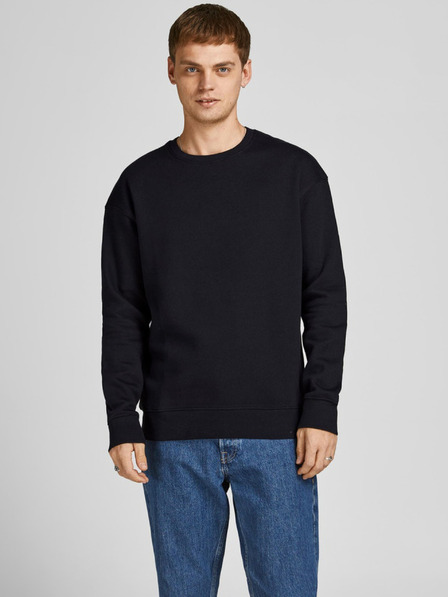 Jack & Jones Črna moška jopa s kapuco Jack & Jones Star