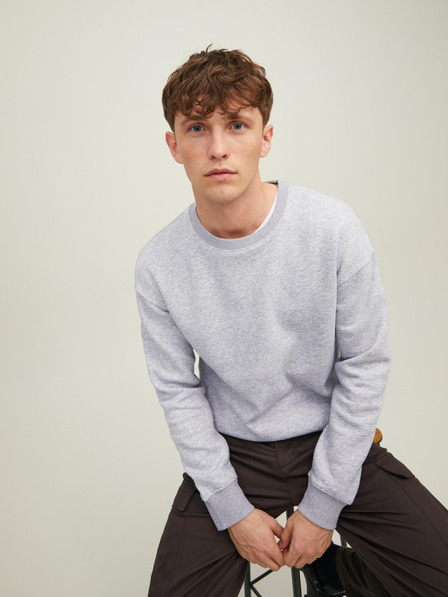 Jack & Jones Svetlo siva moška jopa s kapuco Jack & Jones Star