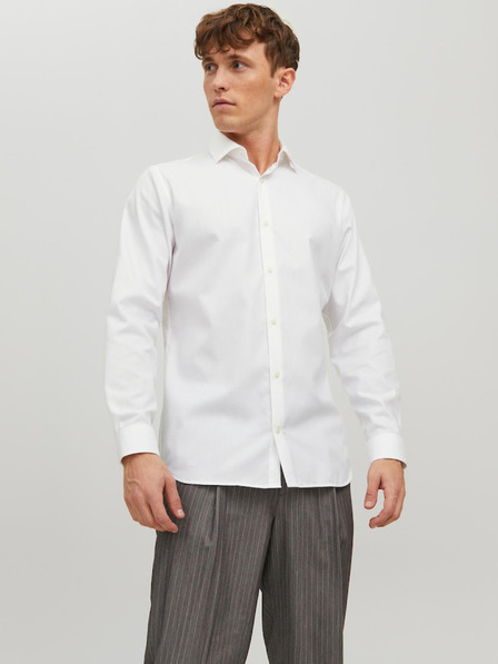 Jack & Jones Bela moška srajca Jack & Jones Parker
