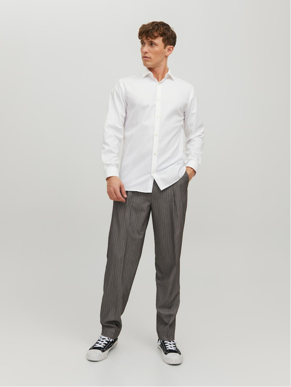 Jack & Jones Bela moška srajca Jack & Jones Parker