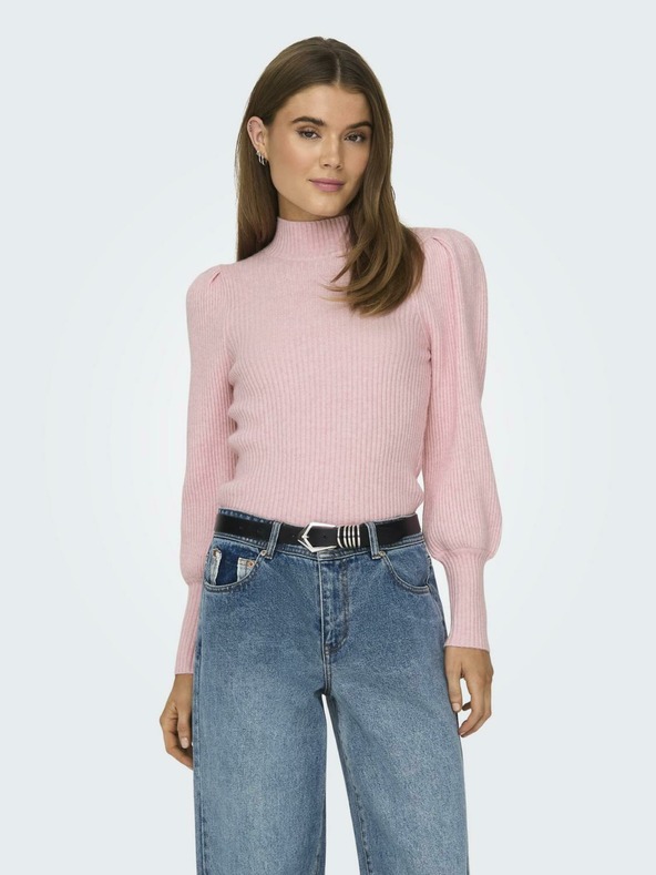 ONLY Svetlo roza ženski pulover ONLY Katia