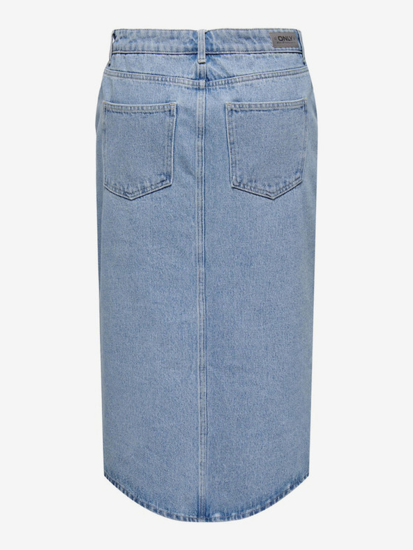 ONLY Svetlo modra ženska džins krilca midi ONLY Bianca
