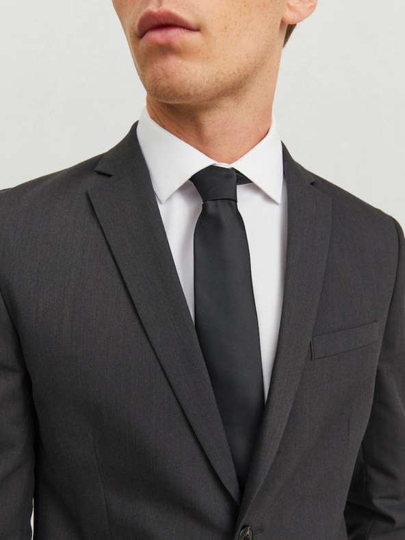 Jack & Jones Črna kravata Jack & Jones Solid