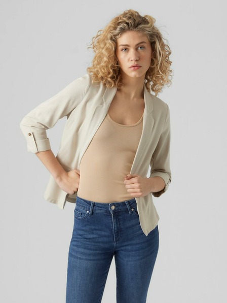 Vero Moda Bež ženska jakna s platnom Vero Moda Jesmilo