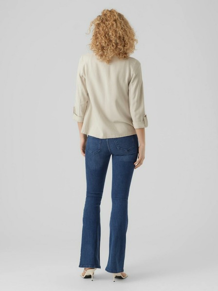 Vero Moda Bež ženska jakna s platnom Vero Moda Jesmilo