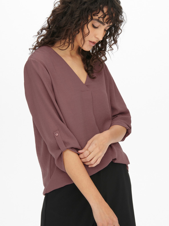 Jacqueline de Yong Temno rožnata ženska bluza JDY Divya