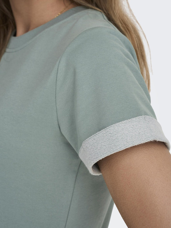 Jacqueline de Yong Svetlo zelena ženska majica JDY Ivy Sweatshirt Dress