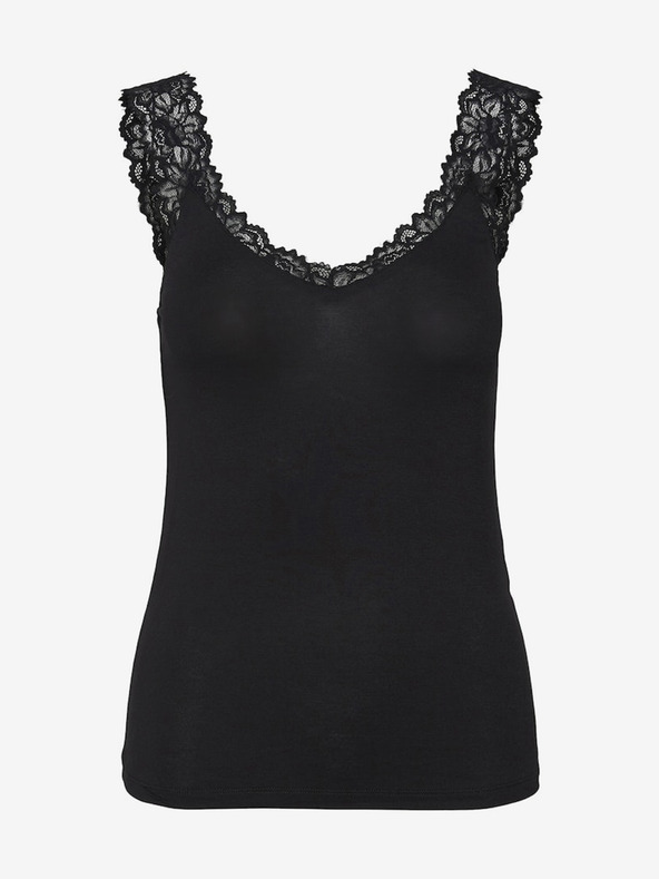 Vero Moda Črna ženska majica Vero Moda Rosa