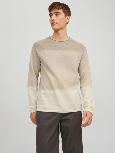 Jack & Jones Bež moški pulover Jack & Jones Hill