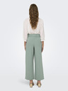Jacqueline de Yong JDY Geggo Svetlo zelene ženske hlače s širokimi nogavicami