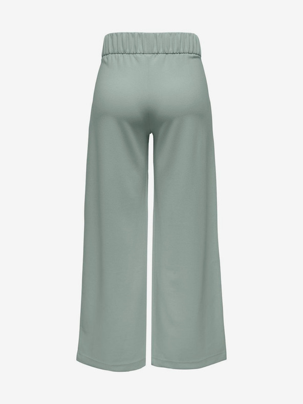 Jacqueline de Yong JDY Geggo Svetlo zelene ženske hlače s širokimi nogavicami