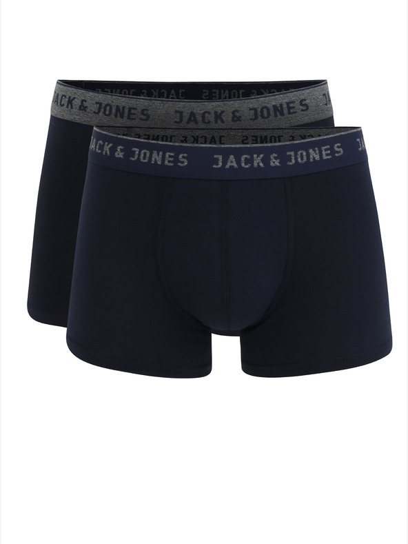Jack & Jones Komplet dveh temno modrih moških boksaric Jack & Jones Vincent