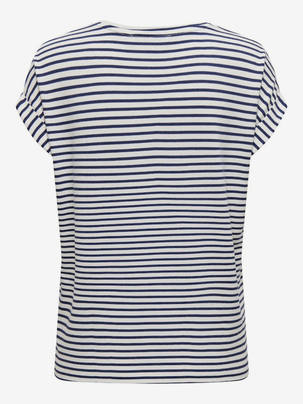 ONLY Modro-bela ženska črtasta majica ONLY Moster