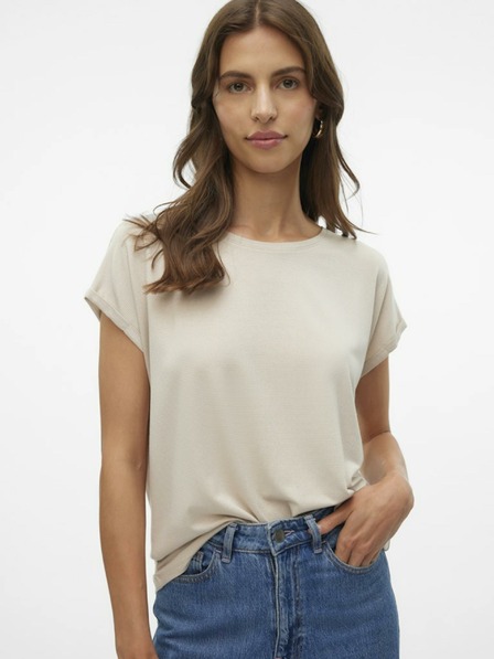 Vero Moda Ženska bež majica Vero Moda Lava