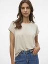 Vero Moda Ženska bež majica Vero Moda Lava