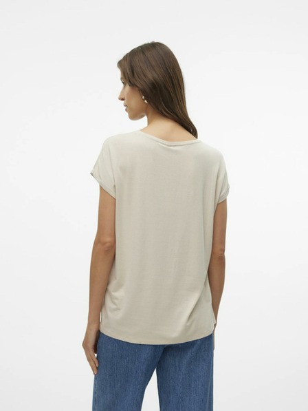 Vero Moda Ženska bež majica Vero Moda Lava