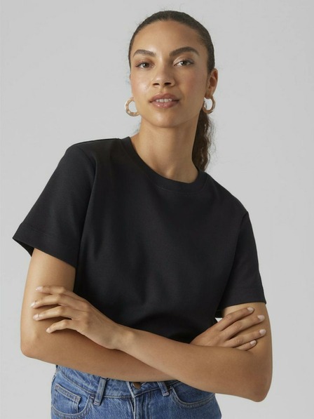 Vero Moda Črna ženska majica Vero Moda Naima