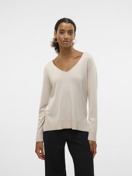 Vero Moda Bež ženski pulover Vero Moda Silje