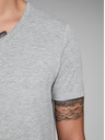 Jack & Jones Svetlo siva črtasta majica Jack & Jones Basic