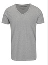 Jack & Jones Svetlo siva črtasta majica Jack & Jones Basic