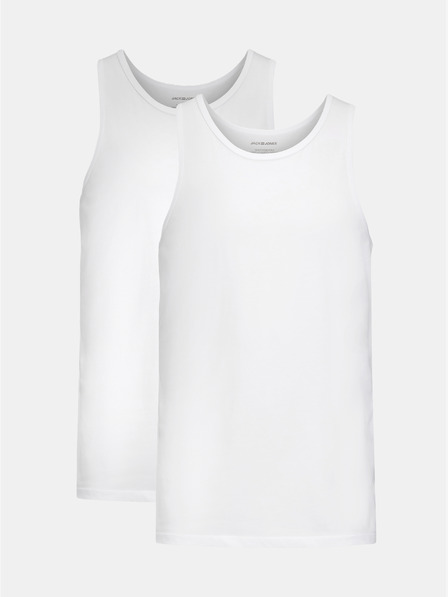 Jack & Jones Komplet dveh belih osnovnih majic Jack & Jones