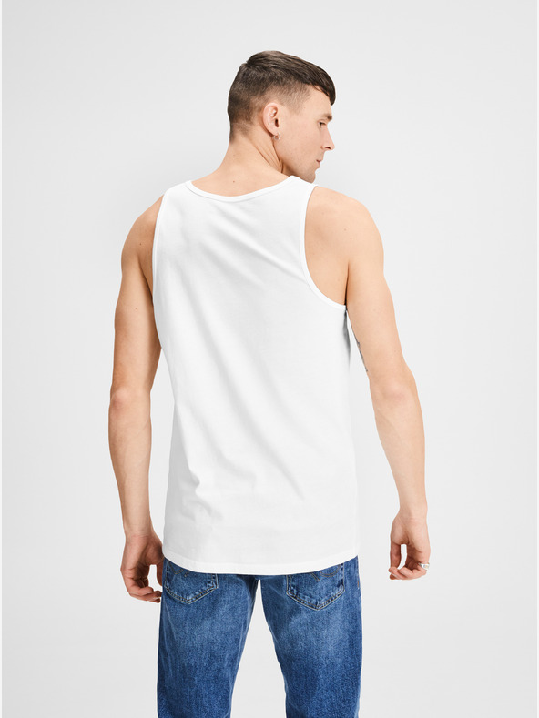 Jack & Jones Komplet dveh belih osnovnih majic Jack & Jones